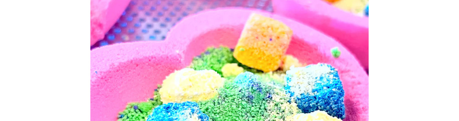 bath bombs & crayons