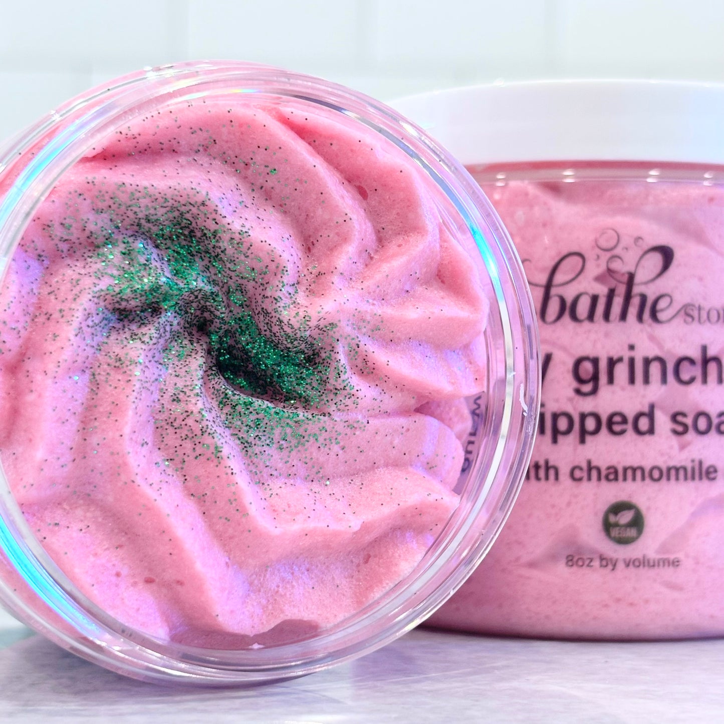 whipped soap - merry grinchmas