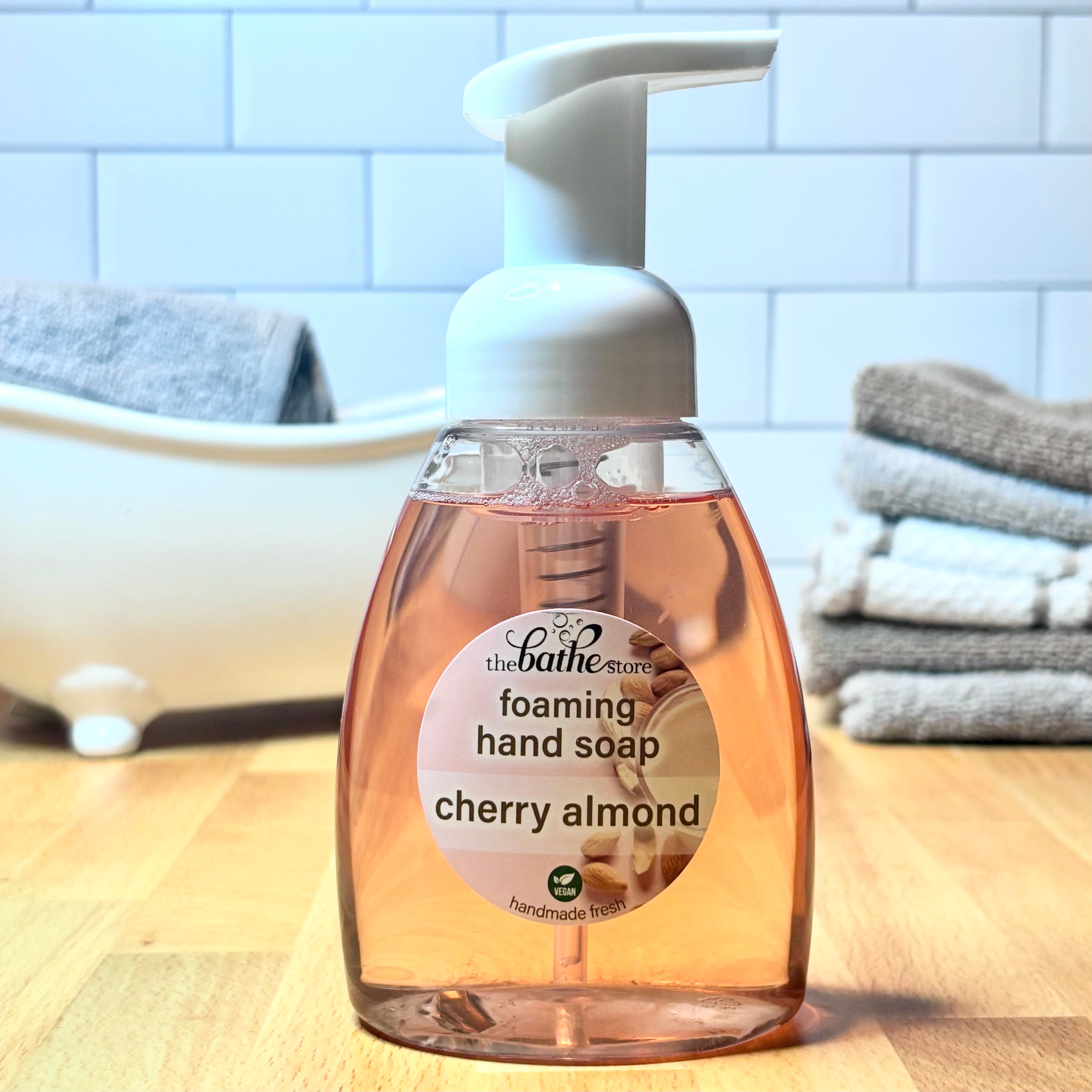 foaming hand soap cherry almond oz bottle1