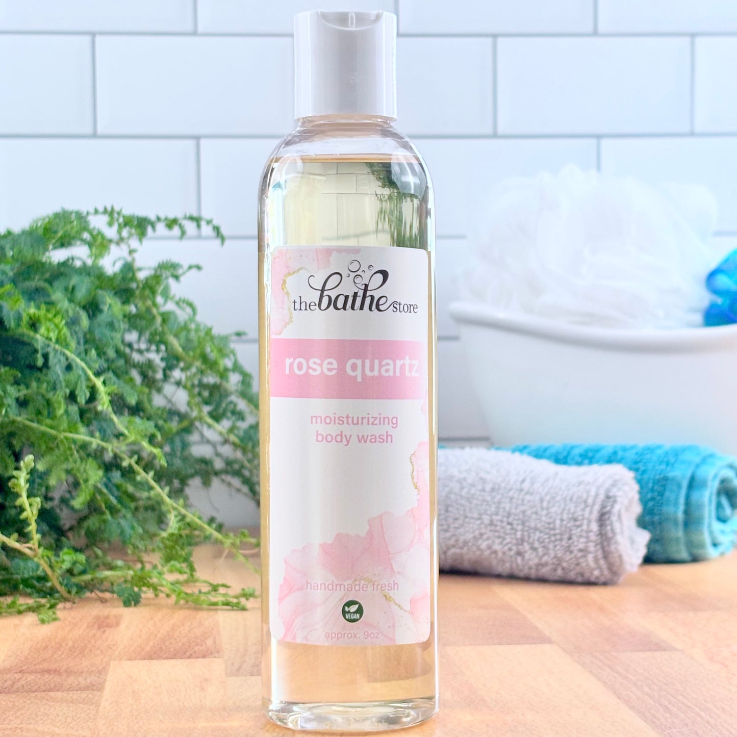 body wash - rose quartz