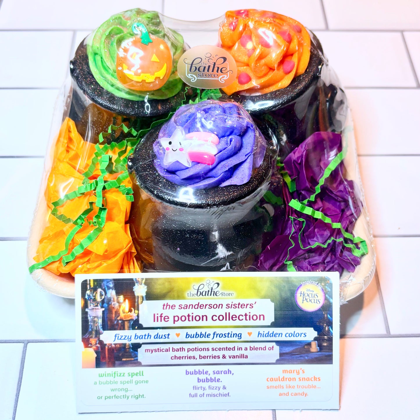 bubble bomb cauldrons - sanderson sisters' collection