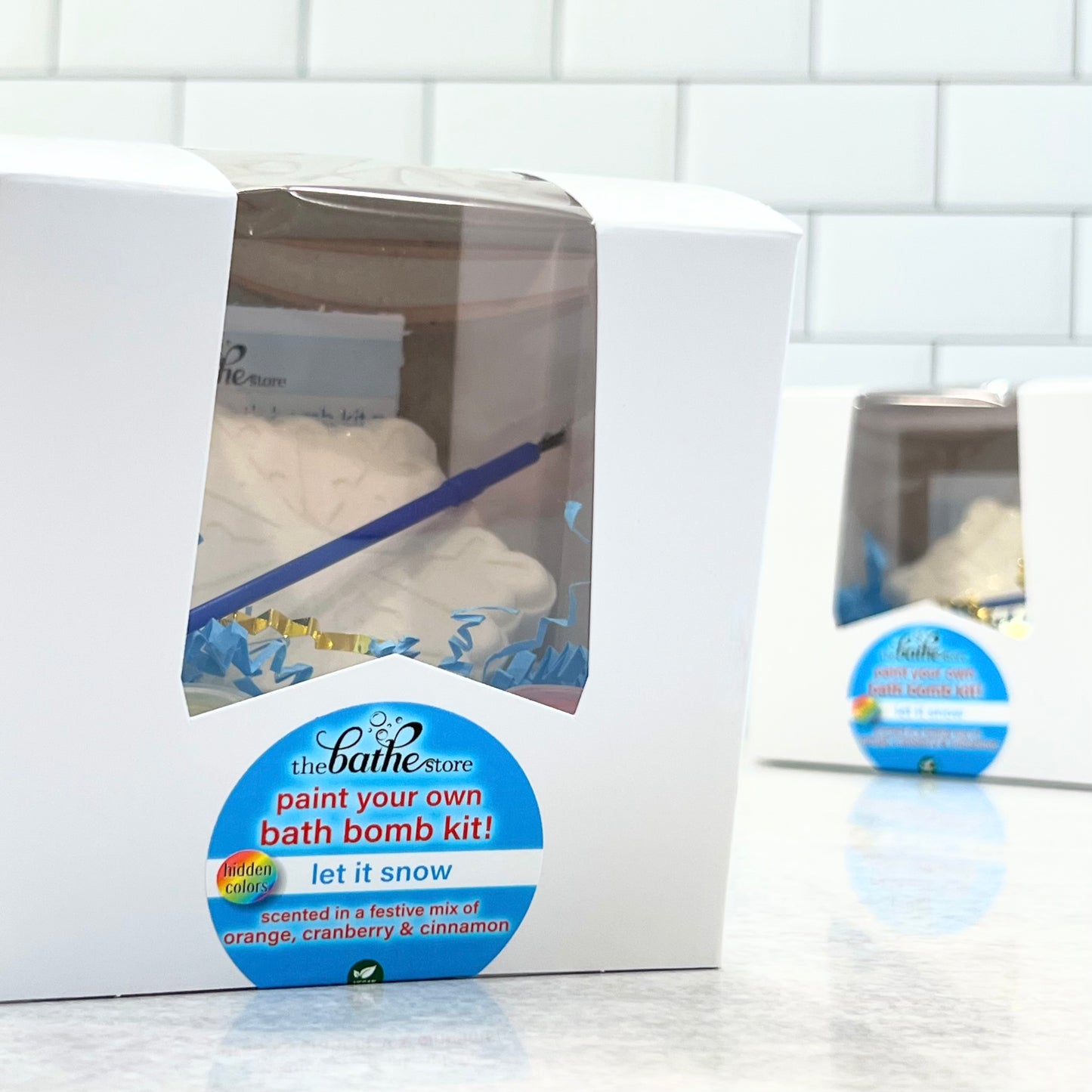let it snow - paint your own bath bomb kit