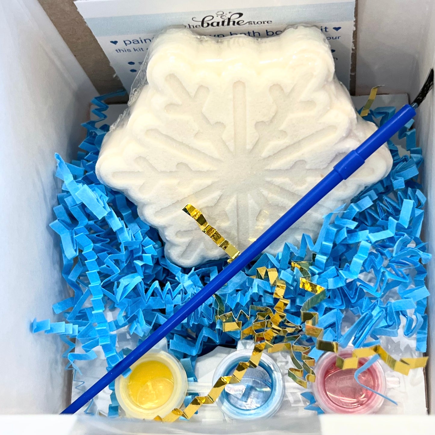 let it snow - paint your own bath bomb kit
