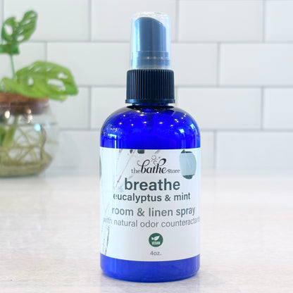 room & linen spray: breathe (eucalyptus & mint)