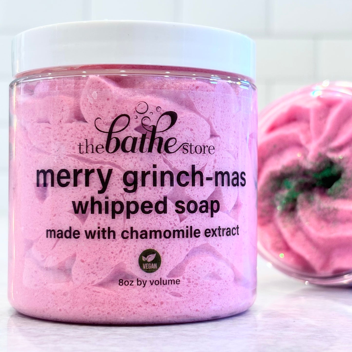 whipped soap - merry grinchmas
