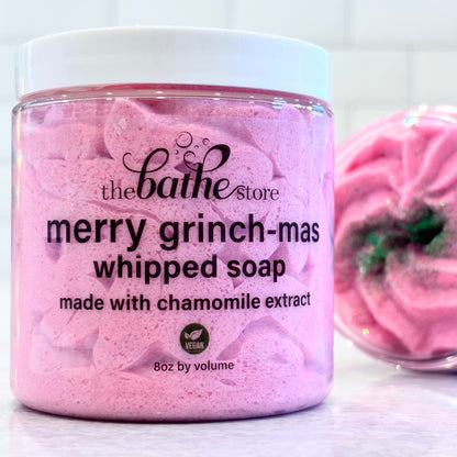 whipped soap - merry grinchmas