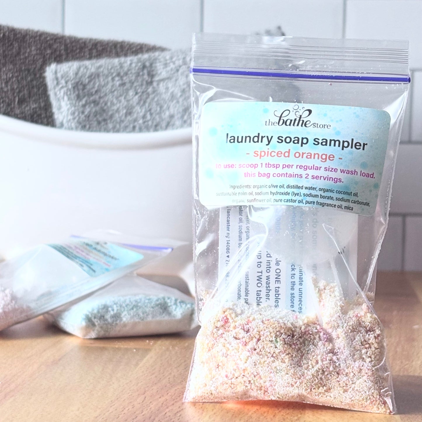 laundry soap - spiced orange - sample