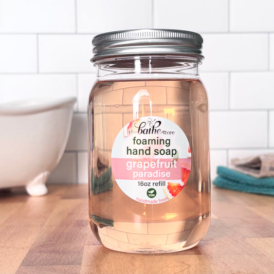 foaming hand soap - grapefruit paradise - 16oz refill jar