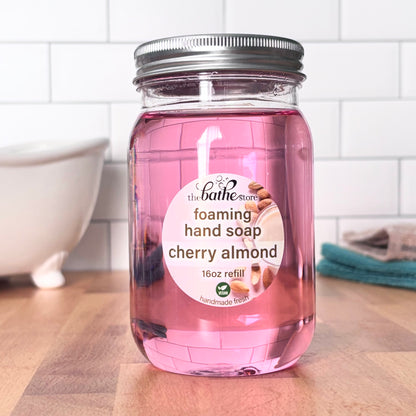 foaming hand soap - cherry almond - 16oz refill jar