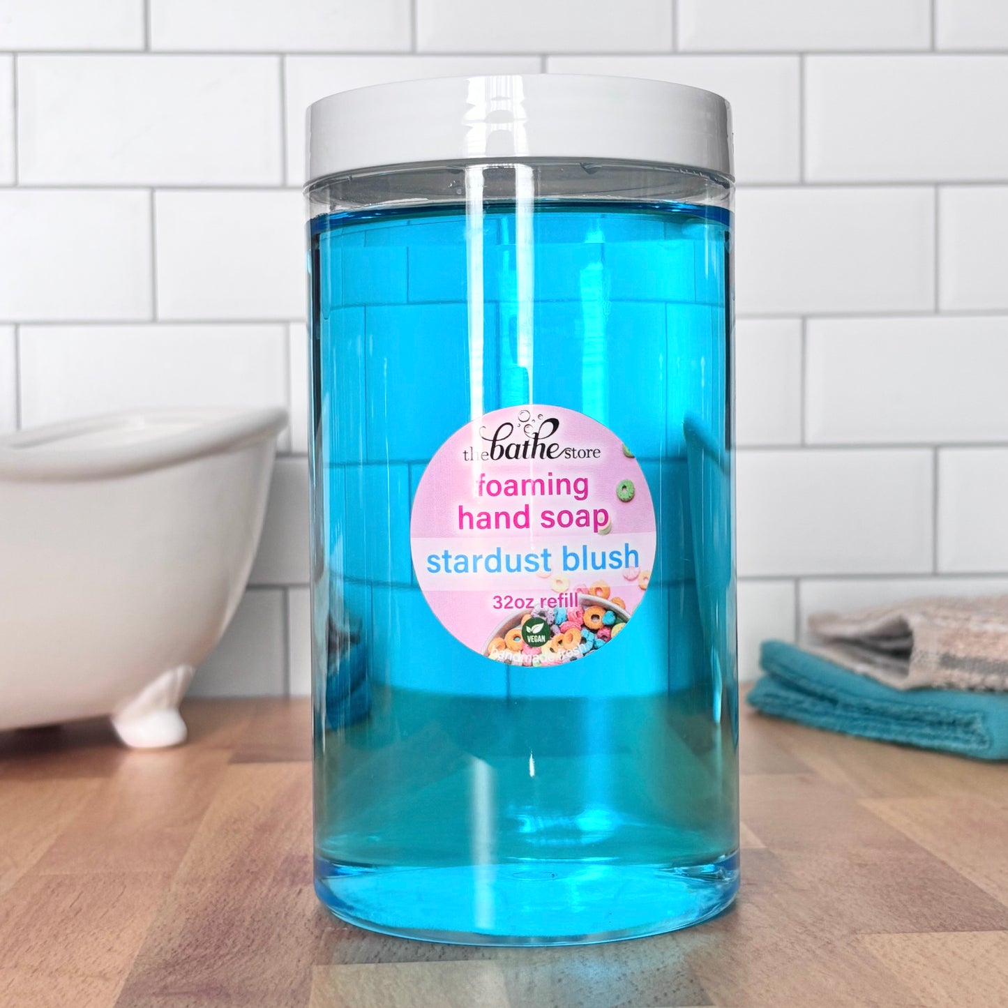 foaming hand soap - stardust blush - 32oz refill jar