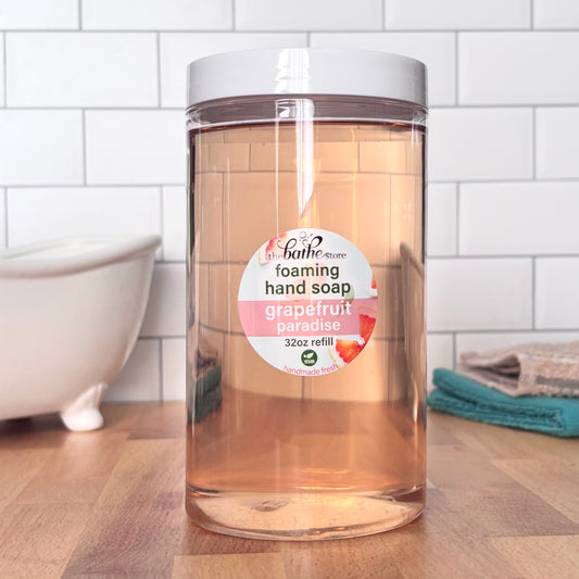 foaming hand soap - grapefruit paradise - 32oz refill jar