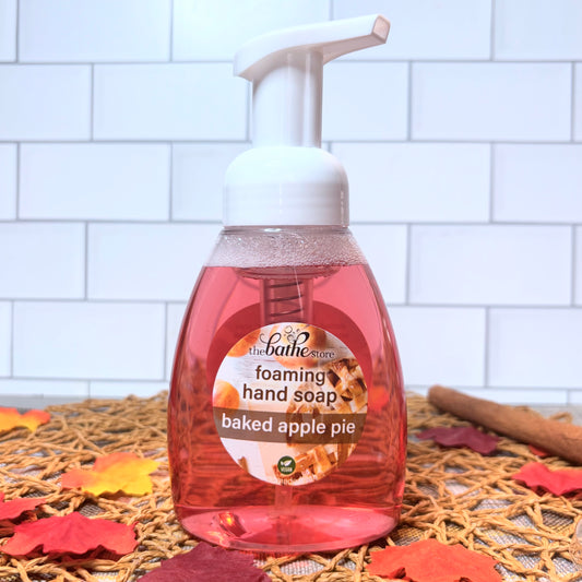 foaming hand soap - baked apple pie - 9 oz bottle