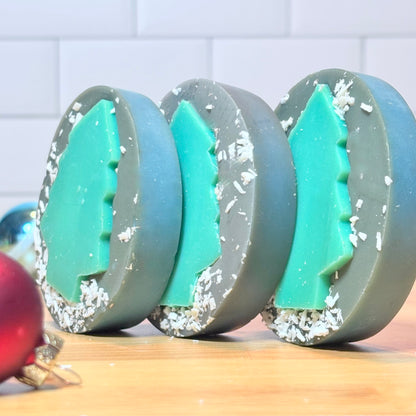 frosted evergreen - mini bar soap