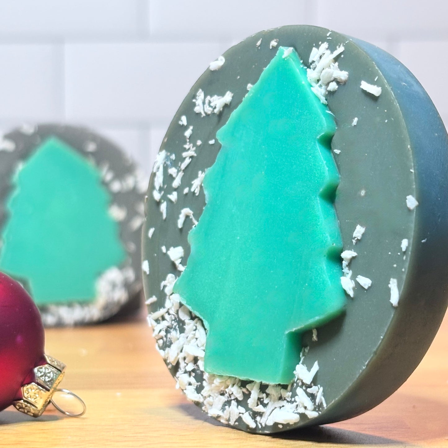 frosted evergreen - mini bar soap