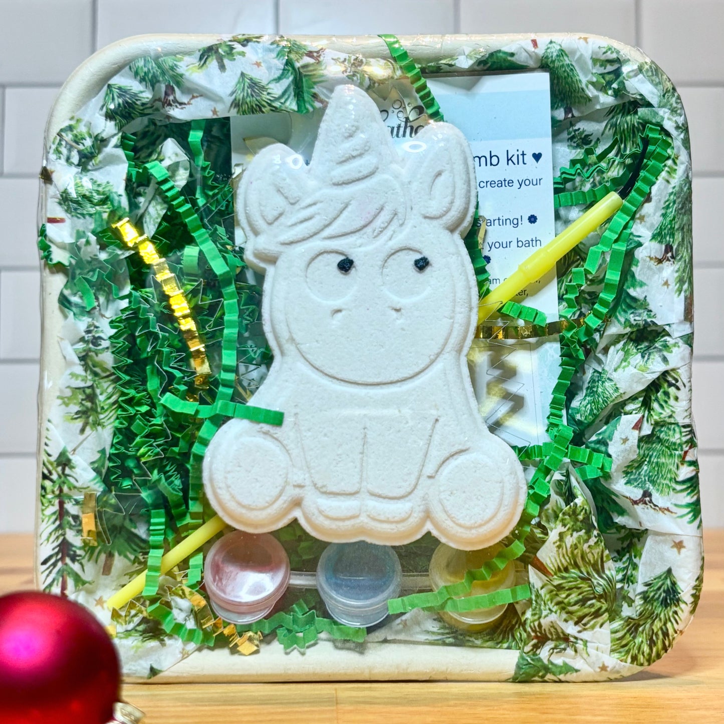 paint your own bath bomb kit - shine