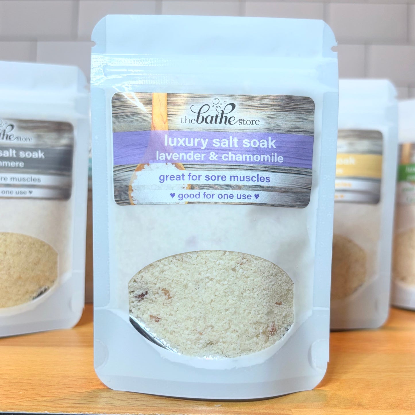 bath salt soak - sample size