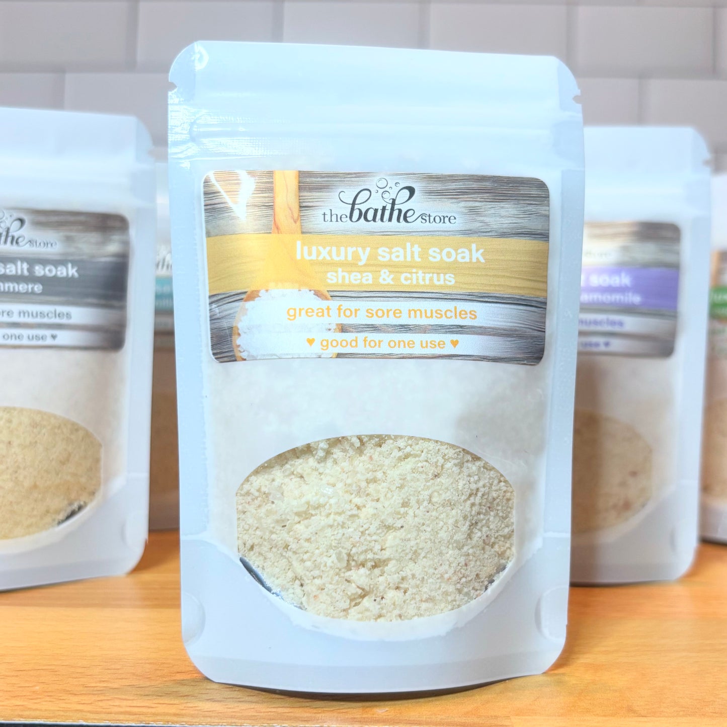 bath salt soak - sample size