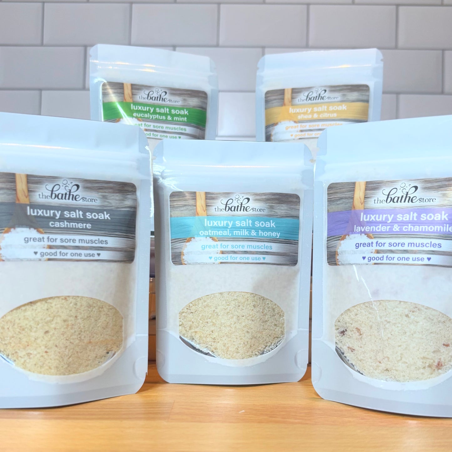 bath salt soak - sample size