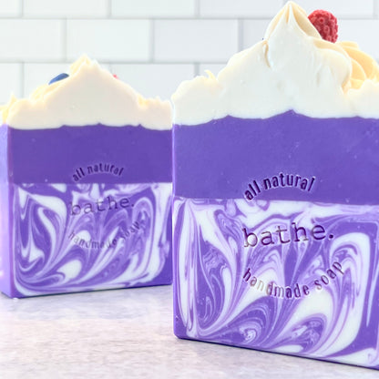 frozen berry soap