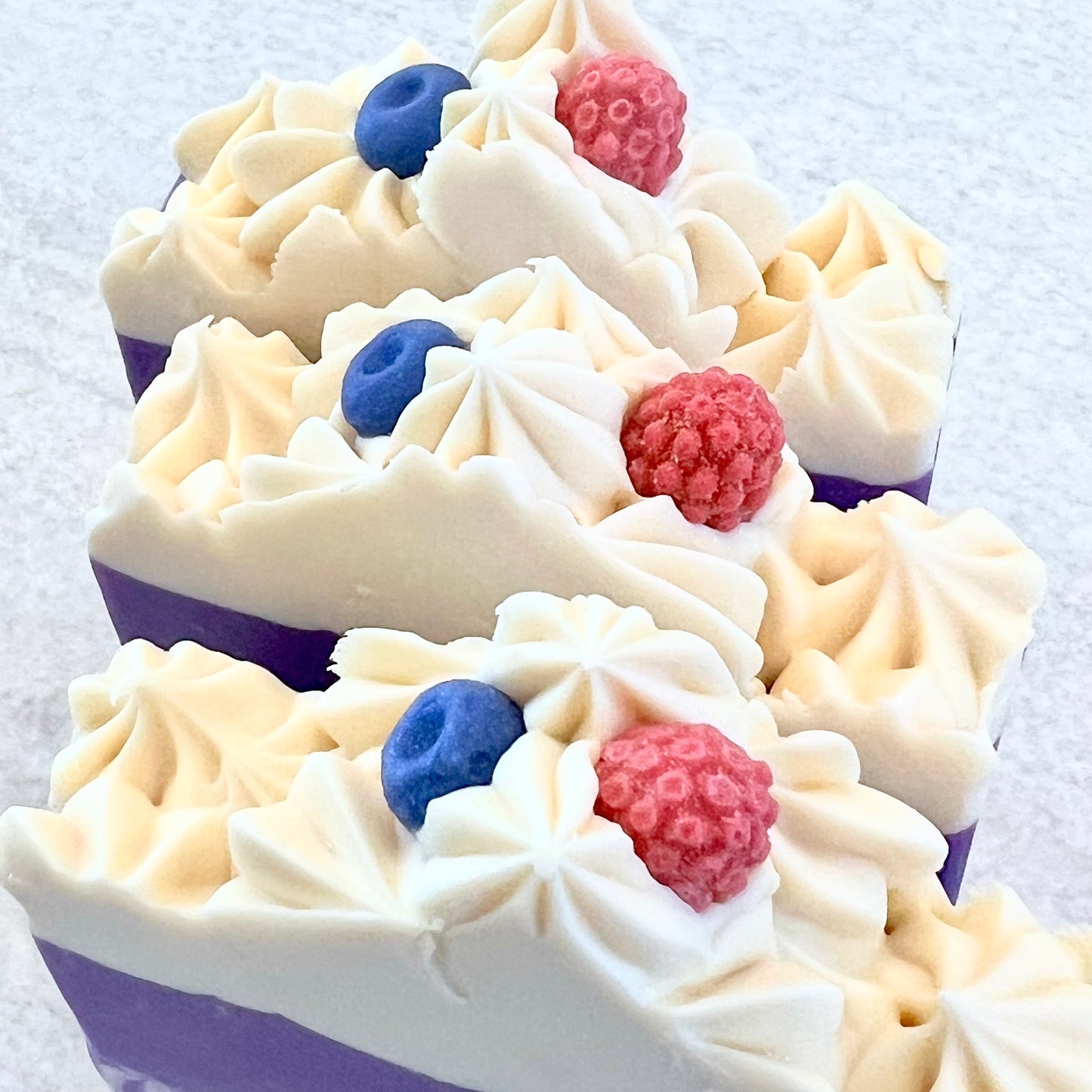 frozen berry soap