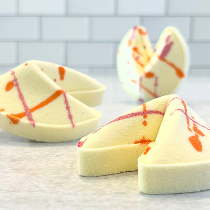 fortune cookie bath bomb