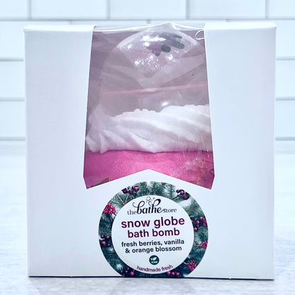 snow globe bath bomb