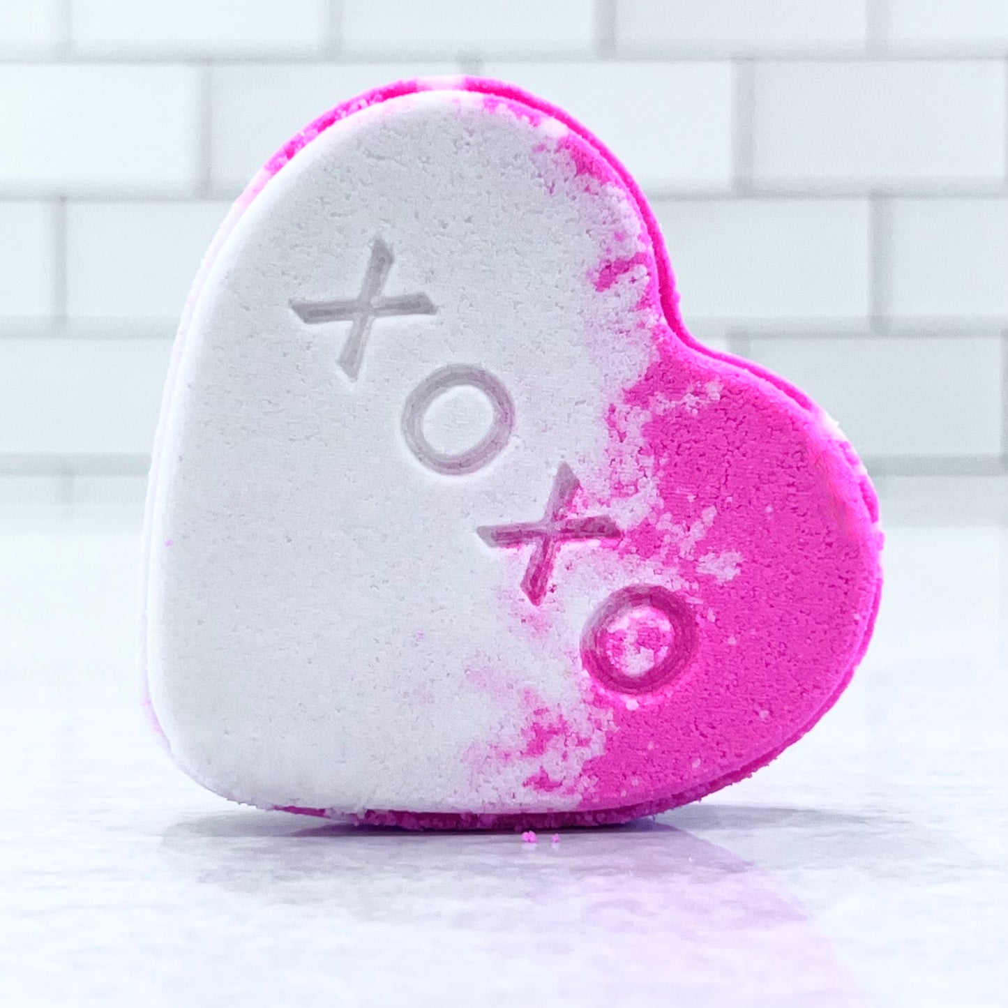 true love message heart bath bomb