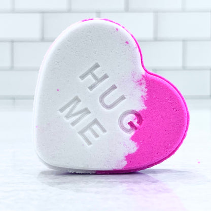 true love message heart bath bomb