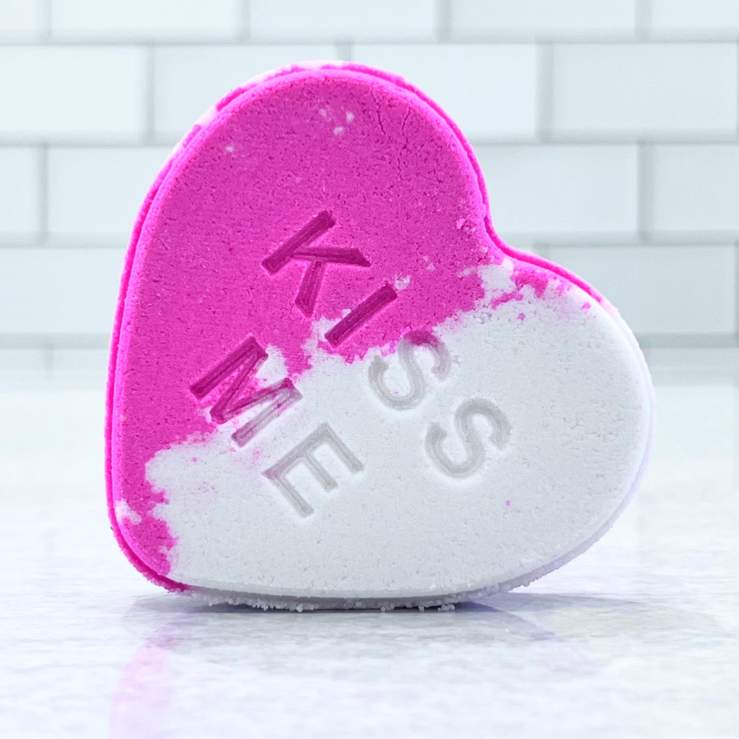 true love message heart bath bomb