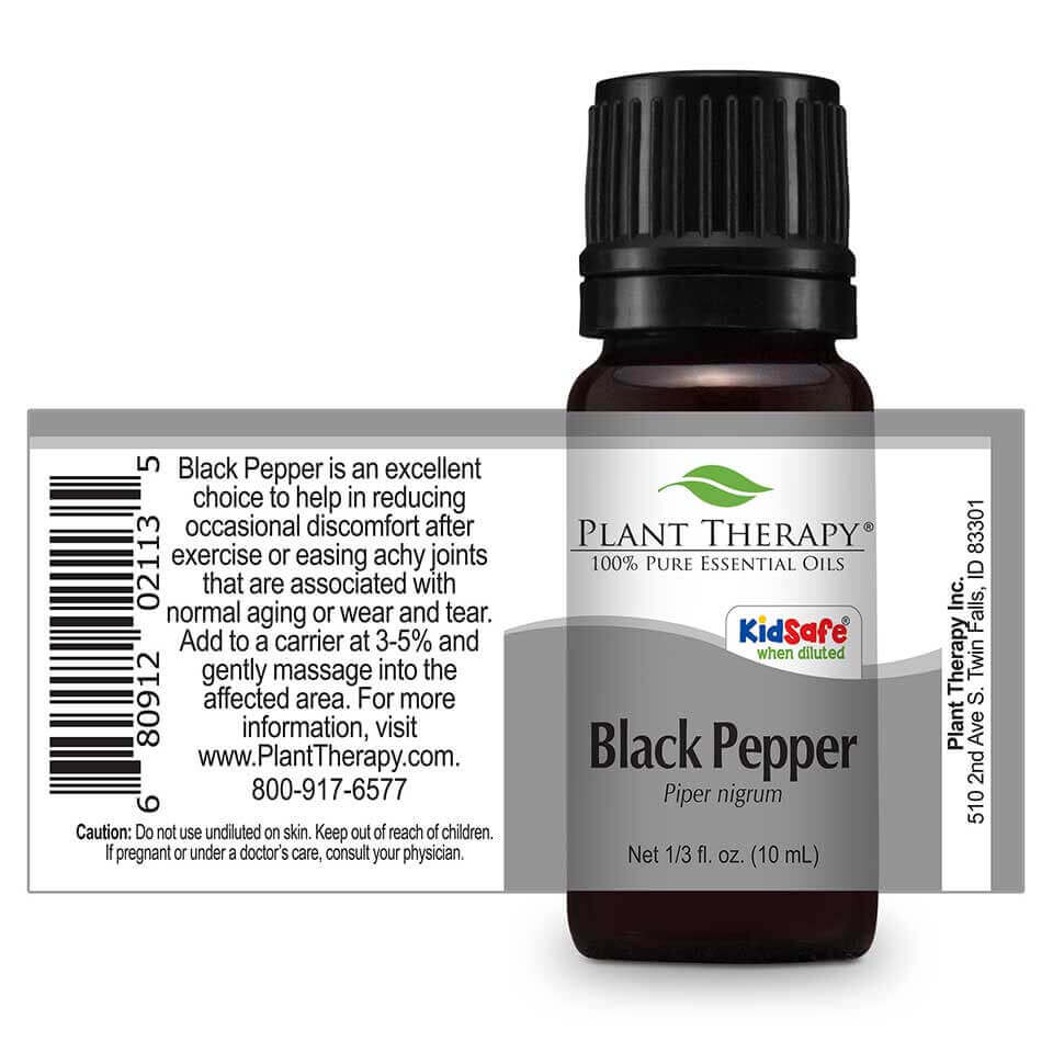 black pepper essential oil plant therapy