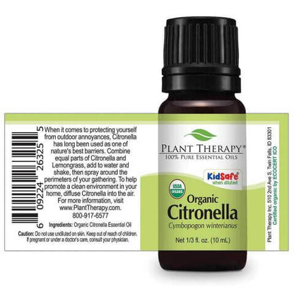 plant therapy essential oil organic citronella