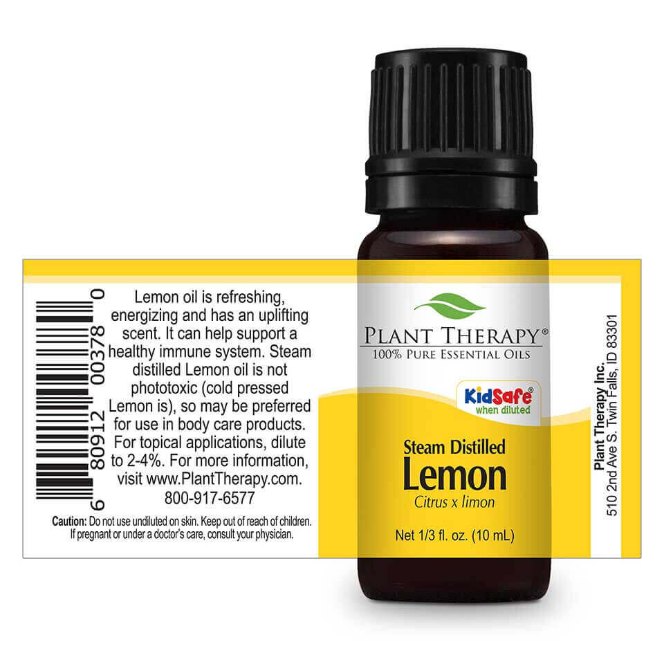 lemon steam distilled essential oil