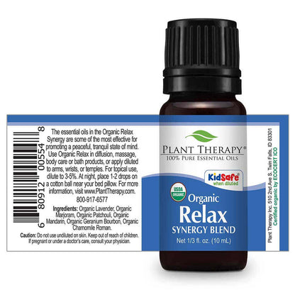 relax synergy organic essential oil