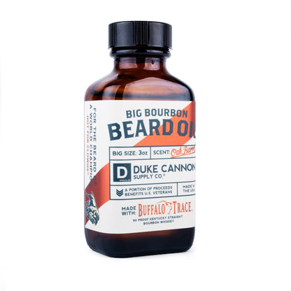 beard oil buffalo trace bourbon duke cannon