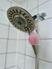 shower steamer grapefruit lime hanging on shower head
