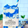 blueberry soap handmade blue white swirl