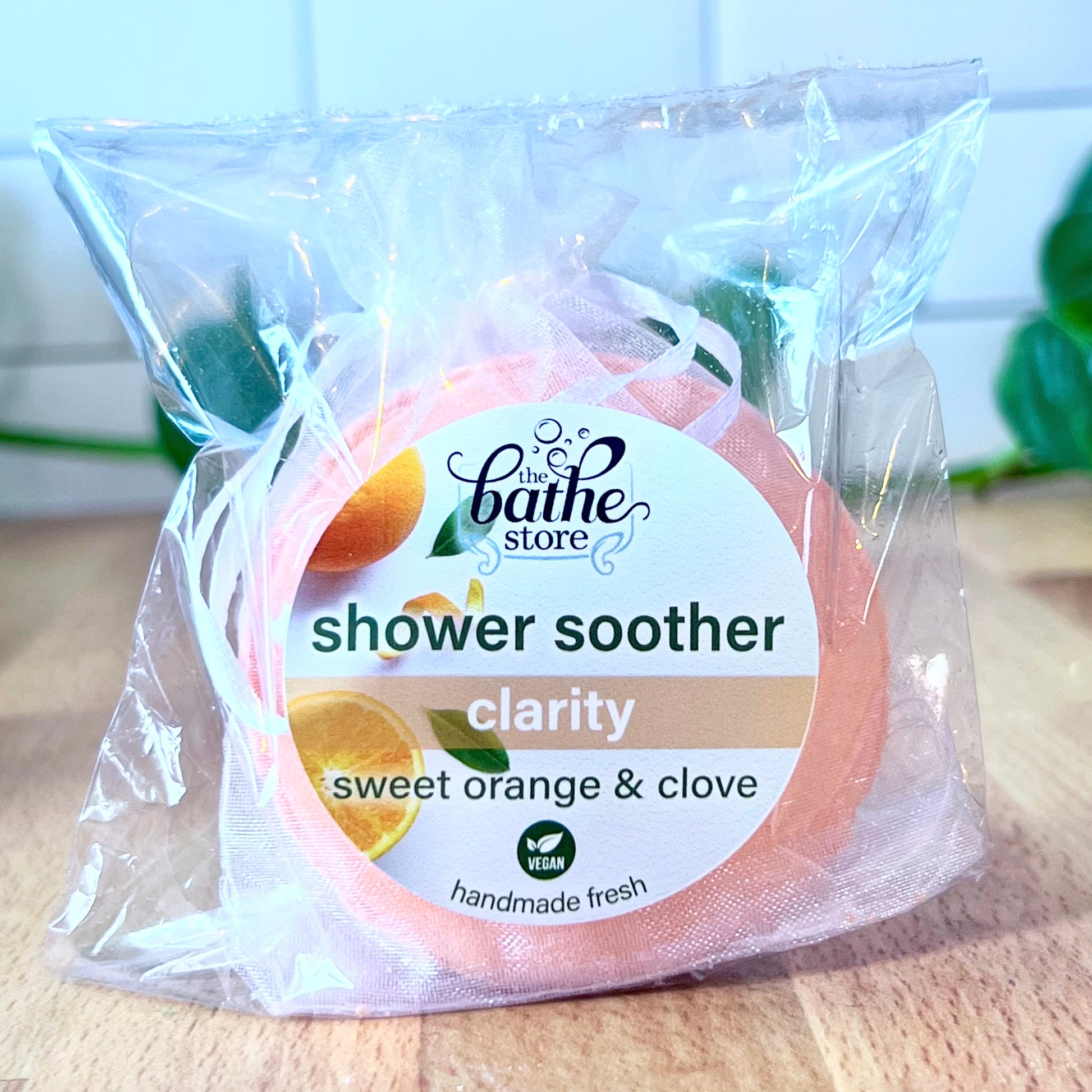 clarity shower soother orange in packaging