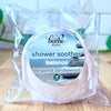 shower steamer wrapped with label