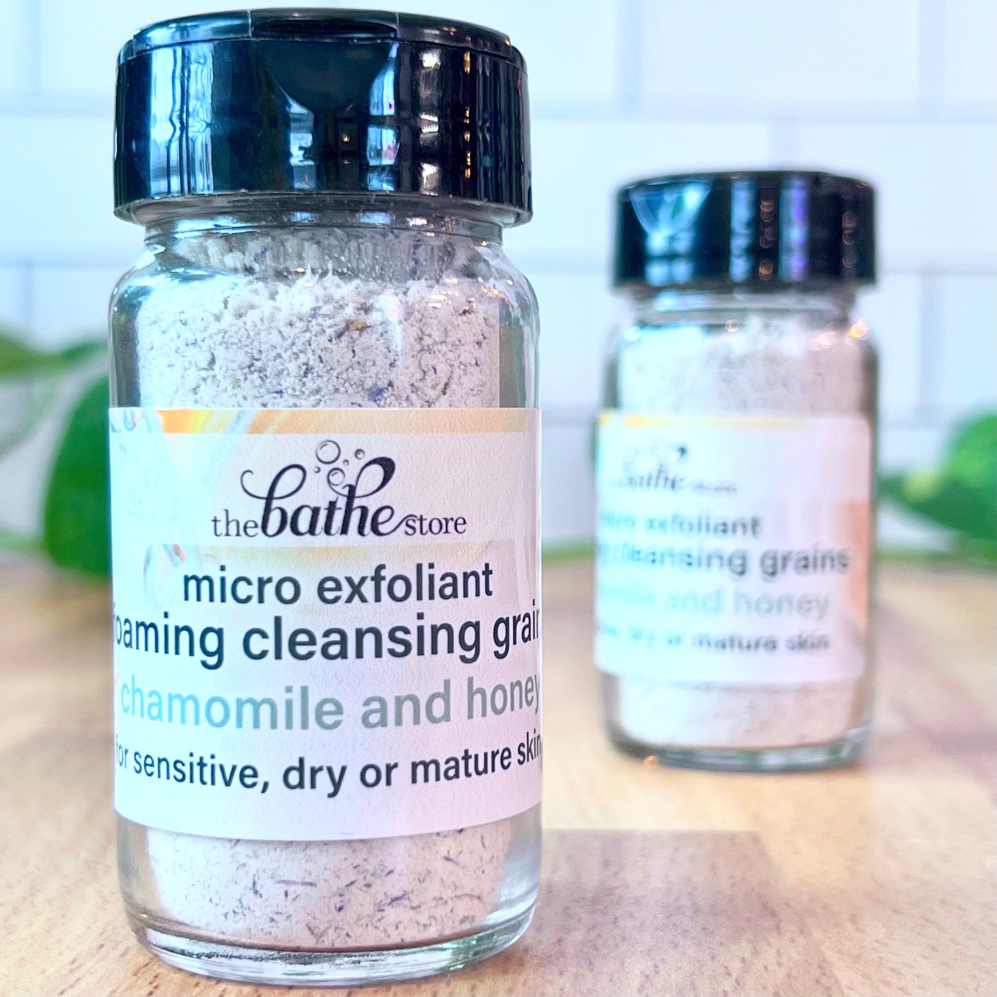 water activated foaming cleansing grains - chamomile & honey