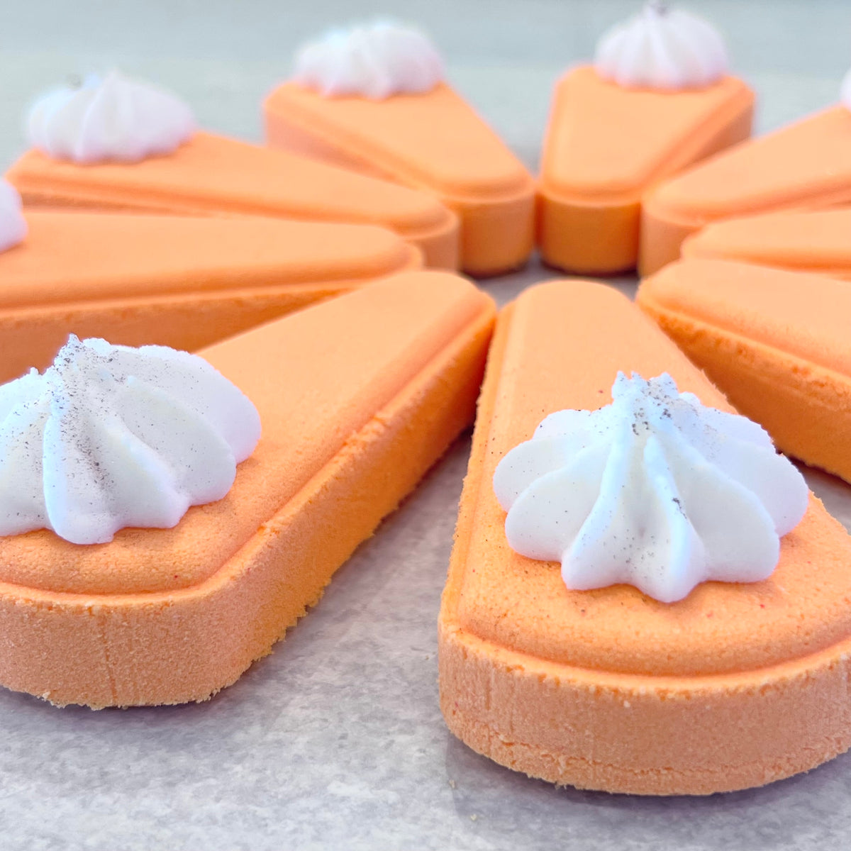 pumpkin spice cheesecake bath bomb