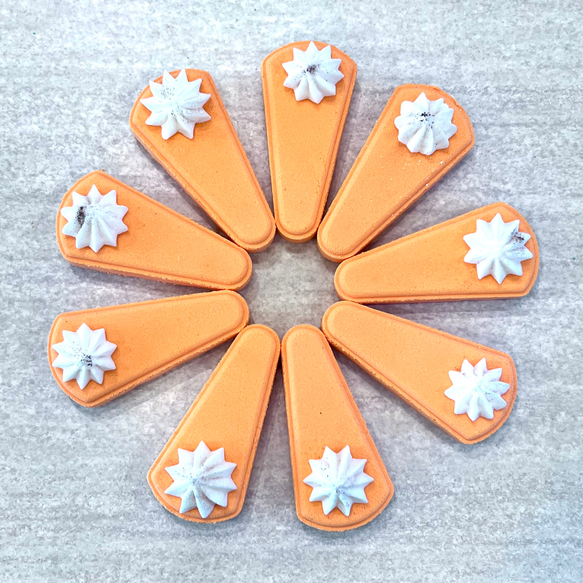 pumpkin spice cheesecake bath bomb