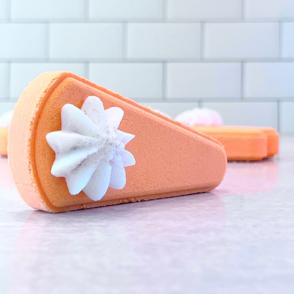 pumpkin spice cheesecake bath bomb