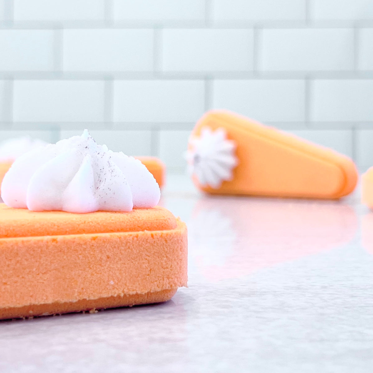 pumpkin spice cheesecake bath bomb