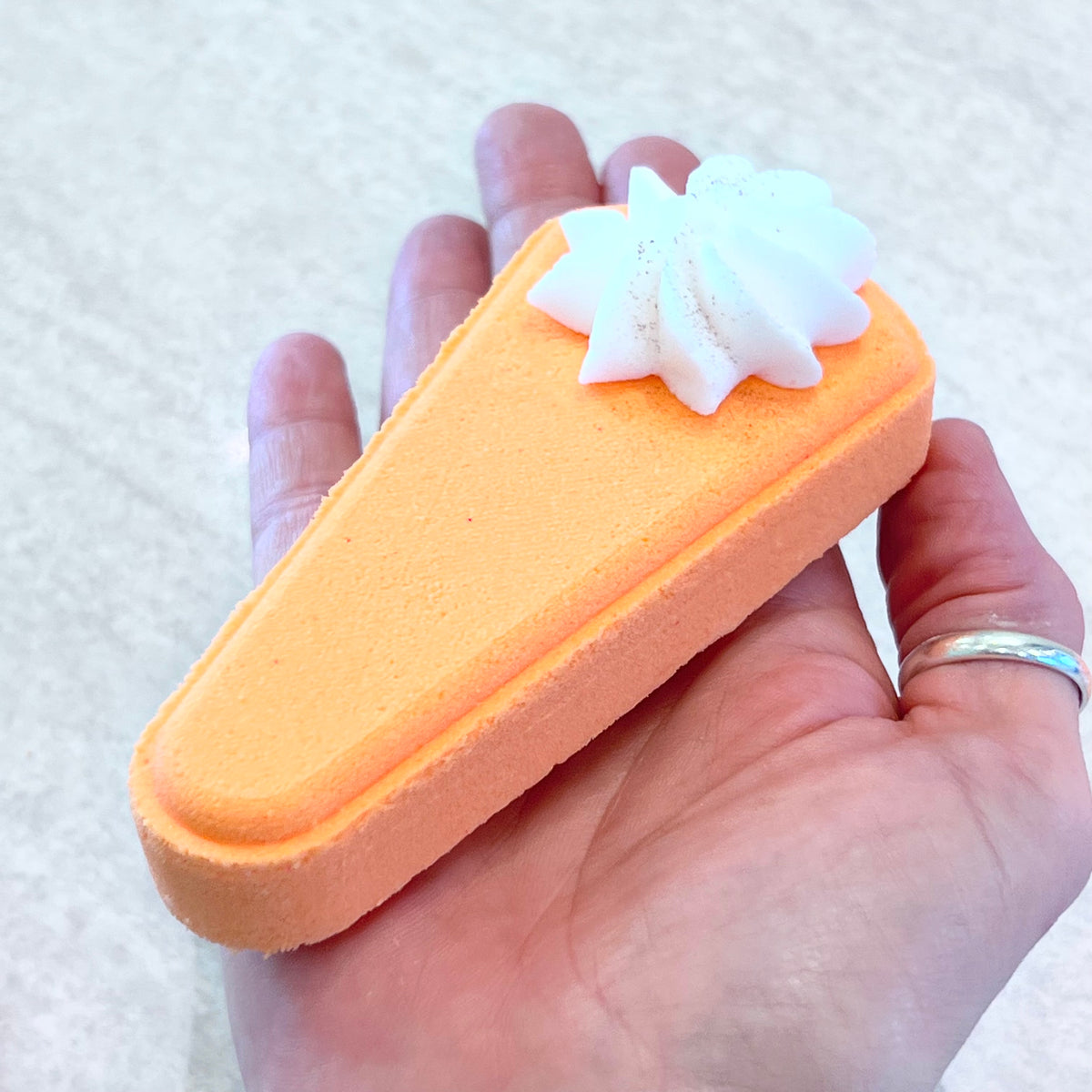 pumpkin spice cheesecake bath bomb