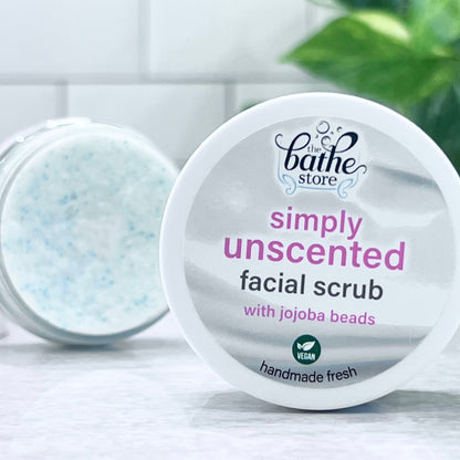 simply unscented facial scrub