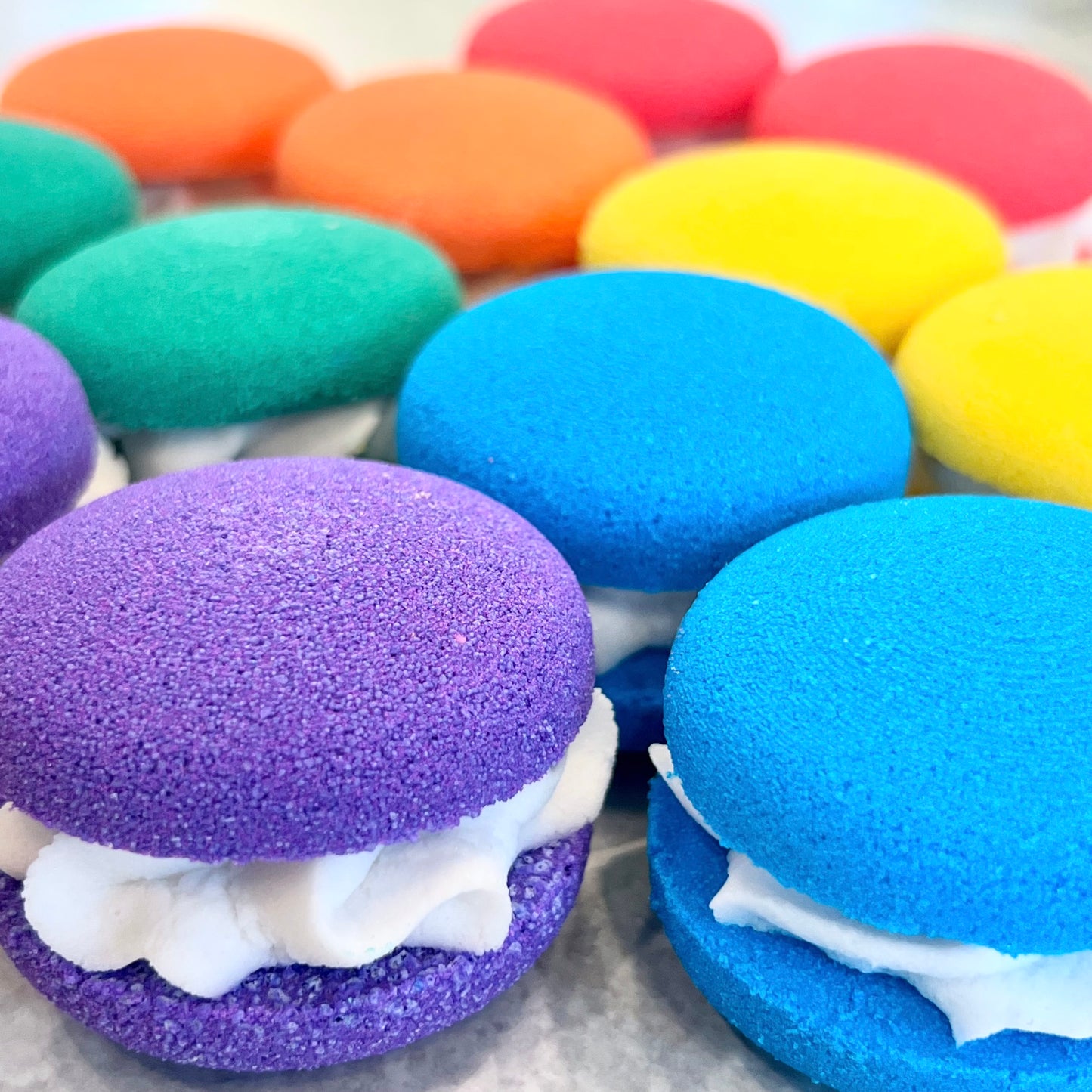 macaroon bath bomb