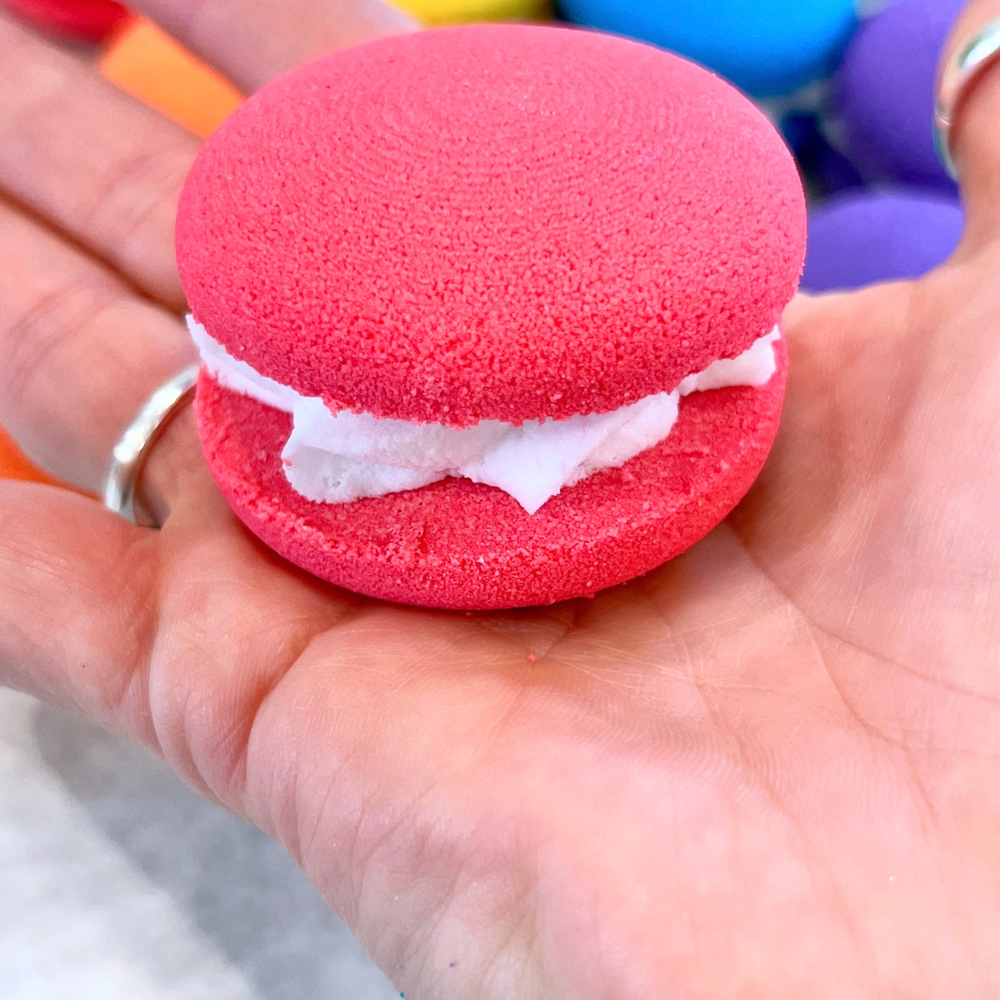 macaroon bath bomb