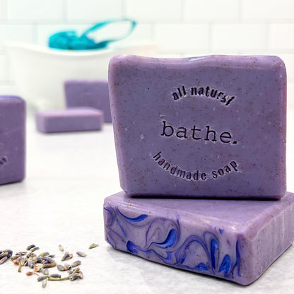 lavender walnut scrub soap