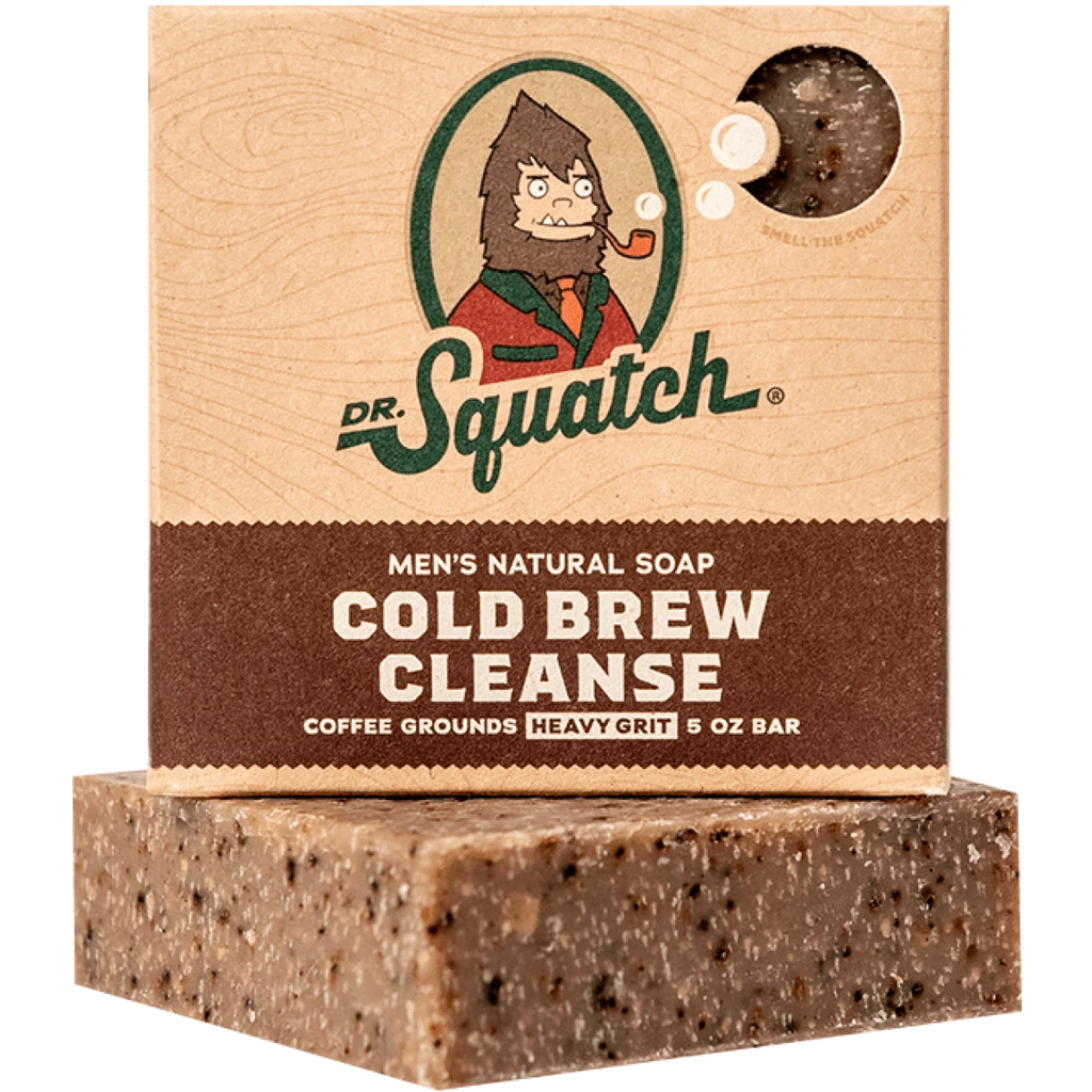 dr squatch heavy grit exfoliating cold brew soap