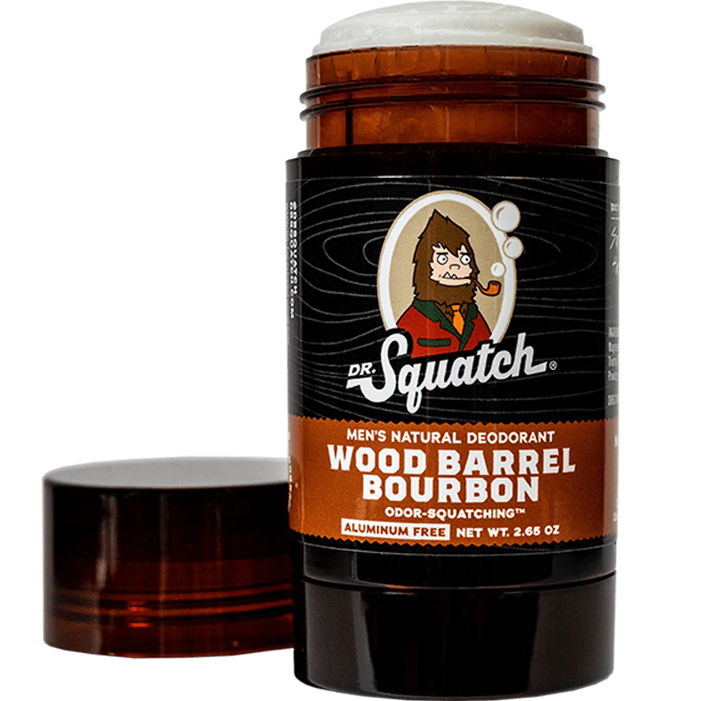 2 Bars of Dr. Squatch Wood Barrel Bourbon Bar Soap (5 oz.) Medium Grit